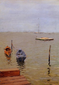 Stormy Day Bath Beach William Merritt Chase Oil Paintings